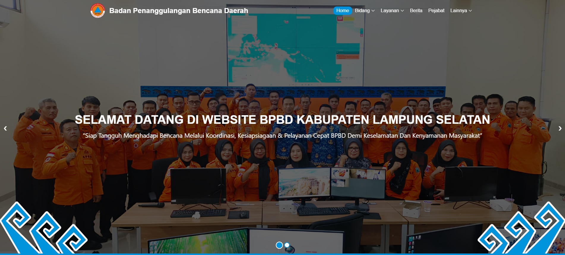 Foto Website BPBD Kabupaten Lampung Selatan